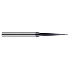 Harvey Tool - Ball End Mills; Mill Diameter (Inch): 3/32 ; Mill Diameter (Decimal Inch): 0.0930 ; Number of Flutes: 2 ; Length of Cut (Decimal Inch): 0.0740 ; Material: Solid Carbide ; Overall Length (Inch): 3 - Exact Industrial Supply