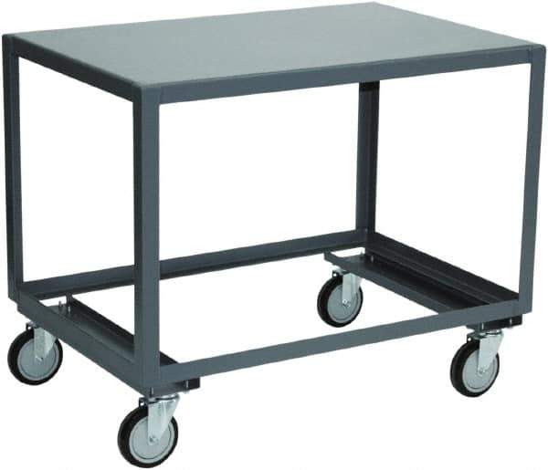 Jamco - Heavy Duty Transporter Mobile Table - Steel, Gray, 30" Long x 72" Deep x 30" High - USA Tool & Supply