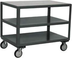 Jamco - Flush Mobile Table - Steel, Gray, 36" Long x 30" Deep x 30" High - USA Tool & Supply