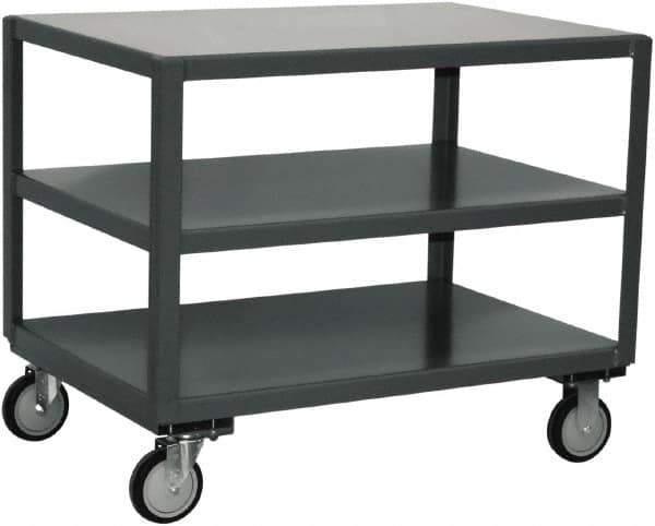 Jamco - Flush Mobile Table - Steel, Gray, 48" Long x 36" Deep x 30" High - USA Tool & Supply
