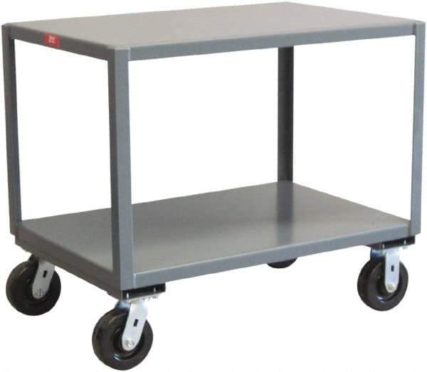 Jamco - Reinforced Mobile Table - Steel, Gray, 60" Long x 36" Deep x 31" High - USA Tool & Supply