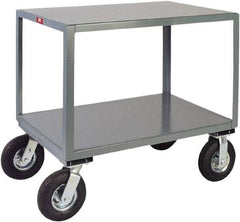 Jamco - Heavy Duty Irregular Surface Transporter Mobile Table - Steel, Gray, 30" Long x 72" Deep x 34" High - USA Tool & Supply