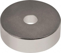 Mag-Mate - 3/4" Long x 3/4" Diam x 1/8" High, 1 Mounting Hole, 12 Poles, Ring Neodymium Rare Earth Holding Magnet - 8.2 Lb Average & 16.3 Lb Max Pull Force, 1/8 Mounting Hole, Through Hole Style, 180°F Max Operating Temp - USA Tool & Supply