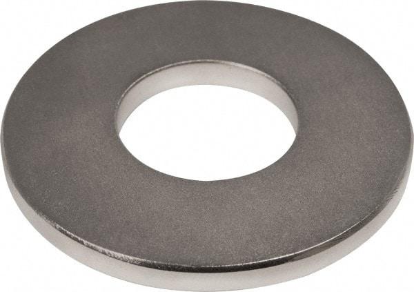 Mag-Mate - 2" Long x 2" Diam x 3/16" High, 1 Mounting Hole, 76 Poles, Ring Neodymium Rare Earth Holding Magnet - 60 Lb Average & 119 Lb Max Pull Force, 7/8 Mounting Hole, Through Hole Style, 180°F Max Operating Temp - USA Tool & Supply