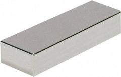 Mag-Mate - 1-1/2" Long x 1-1/2" Wide x 3/16" High, 35 Poles, Rectangular Neodymium Rare Earth Holding Magnet - 31.5 Lb Average & 62.1 Lb Max Pull Force, 180°F Max Operating Temp - USA Tool & Supply