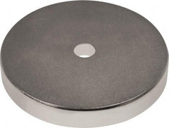 Mag-Mate - 1-1/2" Long x 1-1/2" Diam x 1/8" High, 1 Mounting Hole, 45 Poles, Ring Neodymium Rare Earth Holding Magnet - 33.7 Lb Average & 67.3 Lb Max Pull Force, 1/8 Mounting Hole, Through Hole Style, 180°F Max Operating Temp - USA Tool & Supply