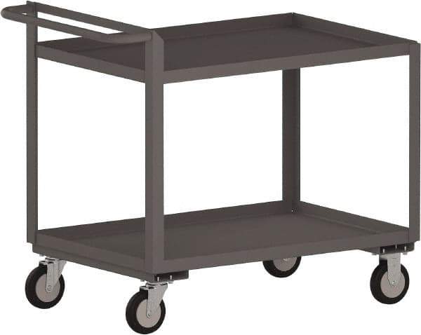 Jamco - 1,200 Lb Capacity, 18" Wide x 36" Long x 30" High Standard Utility Cart - 2 Shelf, Steel - USA Tool & Supply