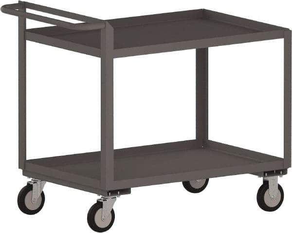 Jamco - 1,200 Lb Capacity, 24" Wide x 36" Long x 30" High Standard Utility Cart - 2 Shelf, Steel - USA Tool & Supply