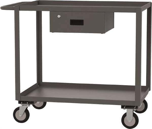Jamco - 1,200 Lb Capacity, 24" Wide x 36" Long x 35" High Standard Utility Cart - 2 Shelf, Steel - USA Tool & Supply