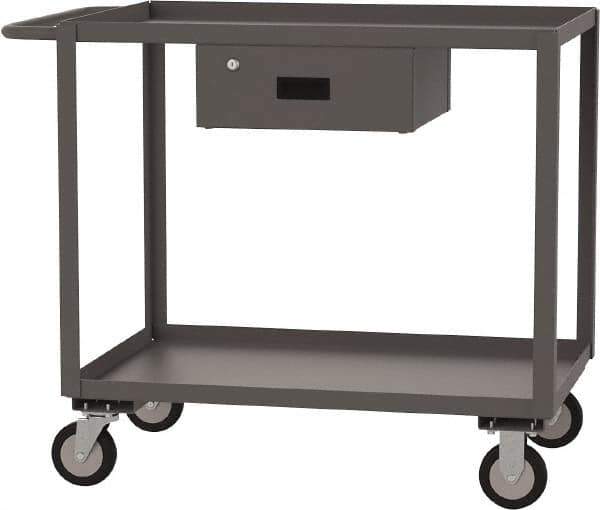 Jamco - 1,200 Lb Capacity, 30" Wide x 36" Long x 35" High Standard Utility Cart - 2 Shelf, Steel - USA Tool & Supply