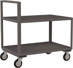 Jamco - 1,200 Lb Capacity, 30" Wide x 48" Long x 27" High Standard Utility Cart - 2 Shelf, Steel - USA Tool & Supply
