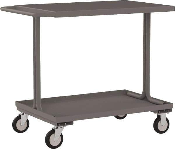 Jamco - 1,200 Lb Capacity, 18" Wide x 36" Long x 35" High Standard Utility Cart - 1 Shelf, Steel - USA Tool & Supply