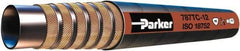 Parker - -24 Hose Size, 1-1/2" ID x 2.08" OD, 5,000 psi Work Pressure Hydraulic Hose - 10" Radius, Synthetic Rubber, -40°F to 257°F - USA Tool & Supply