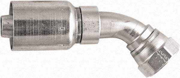 Parker - Hydraulic Hose Fittings & Couplings Type: Female JIC Swivel, 45 Degree Elbow, Short Drop Hose Diameter: 1-1/4 (Inch) - USA Tool & Supply