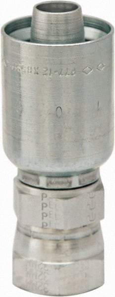 Parker - 1-7/8-12 JIC Steel Hydraulic Hose Female JIC 37° Swivel & Straight Fitting - 5,000 psi, -24 Hose Size, 1 1/2" Hose Diam, Series 77 - USA Tool & Supply