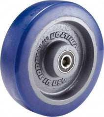 Hamilton - 8 Inch Diameter x 2 Inch Wide, Polyurethane Mold on to Cast Iron Center Caster Wheel - 2,700 Lb. Capacity, 3-1/4 Inch Hub Length, 3/4 Inch Axle Diameter, Sealed Precision Ball Bearing - USA Tool & Supply