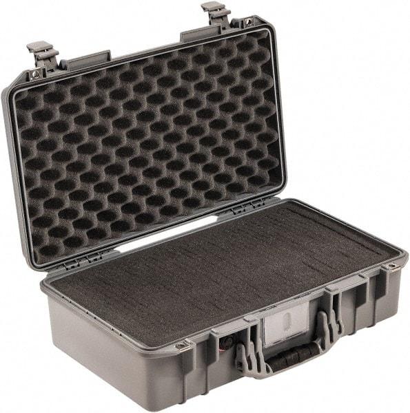 Pelican Products, Inc. - 13-31/32" Wide x 7-31/64" High, Aircase w/Foam - Silver - USA Tool & Supply