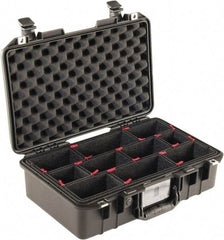 Pelican Products, Inc. - 12-31/32" Wide x 6-57/64" High, Aircase w/Divider - Black - USA Tool & Supply