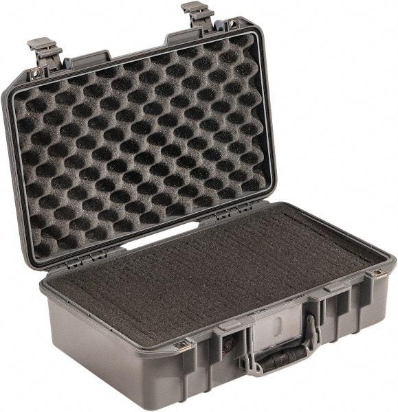 Pelican Products, Inc. - 12-51/64" Wide x 6-57/64" High, Aircase w/Foam - Silver - USA Tool & Supply