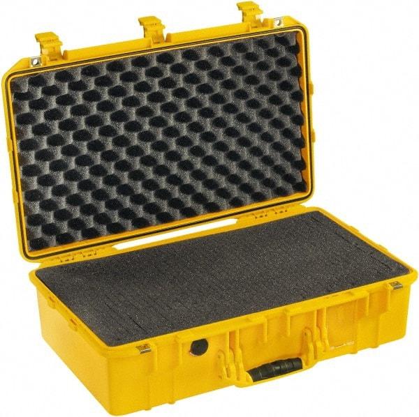 Pelican Products, Inc. - 15-15/32" Wide x 8-15/64" High, Aircase w/Foam - Yellow - USA Tool & Supply
