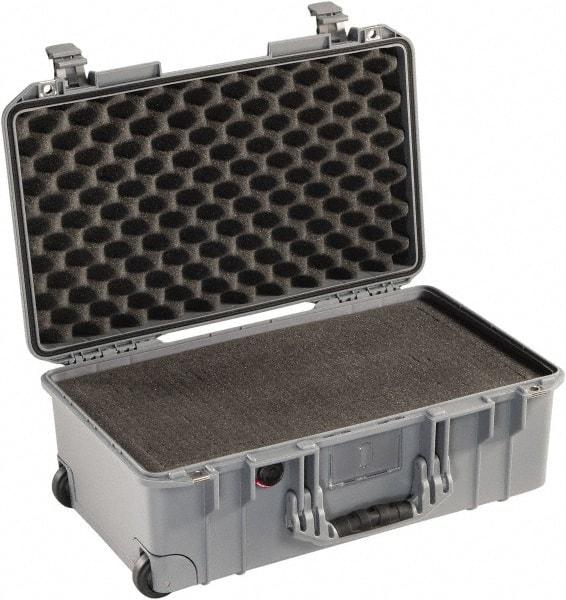 Pelican Products, Inc. - 13-31/32" Wide x 8-63/64" High, Aircase w/Foam - Silver - USA Tool & Supply
