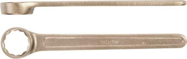 Ampco - 38mm 12 Point Box Wrench - Single End, Aluminum Bronze, Plain Finish - USA Tool & Supply