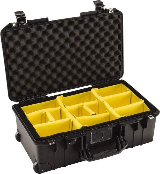 Pelican Products, Inc. - 13-31/32" Wide x 8-63/64" High, Aircase w/Divider - Black - USA Tool & Supply