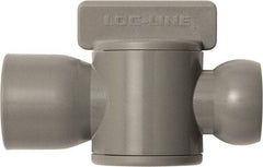 Loc-Line - 10 Piece, 1/2" ID Coolant Hose Female NPT Valve - Female to Female Connection, Acetal Copolymer Body, NPT, Use with Loc-Line Modular Hose Systems - USA Tool & Supply