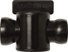 Loc-Line - 10 Piece, 3/4" ID Coolant Hose In-Line Check Valve - Female to Ball Connection, Acetal Copolymer Body, Unthreaded, Use with Loc-Line Modular Hose Systems - USA Tool & Supply