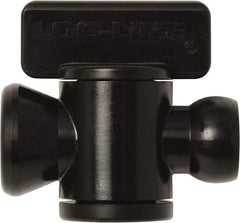 Loc-Line - 10 Piece, 1/4" ID Coolant Hose In-Line Check Valve - Female to Ball Connection, Acetal Copolymer Body, Unthreaded, Use with Loc-Line Modular Hose Systems - USA Tool & Supply