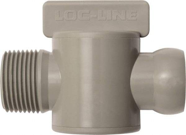 Loc-Line - 10 Piece, 3/4" ID Coolant Hose Male NPT Valve - Male to Female Connection, Acetal Copolymer Body, NPT, Use with Loc-Line Modular Hose Systems - USA Tool & Supply
