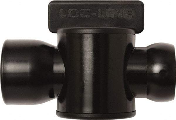 Loc-Line - 10 Piece, 3/4" ID Coolant Hose Female NPT Valve - Female to Female Connection, Acetal Copolymer Body, NPT, Use with Loc-Line Modular Hose Systems - USA Tool & Supply