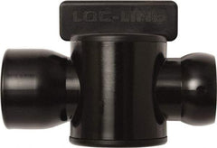 Loc-Line - 10 Piece, 3/4" ID Coolant Hose Female NPT Valve - Female to Female Connection, Acetal Copolymer Body, NPT, Use with Loc-Line Modular Hose Systems - USA Tool & Supply