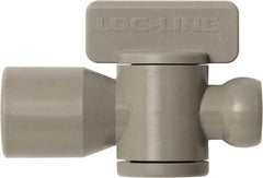 Loc-Line - 10 Piece, 1/4" ID Coolant Hose Female NPT Valve - Female to Female Connection, Acetal Copolymer Body, NPT, Use with Loc-Line Modular Hose Systems - USA Tool & Supply