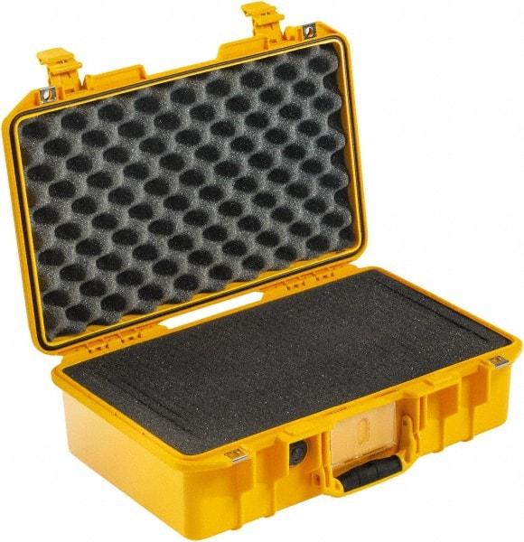 Pelican Products, Inc. - 12-51/64" Wide x 6-57/64" High, Aircase w/Foam - Yellow - USA Tool & Supply