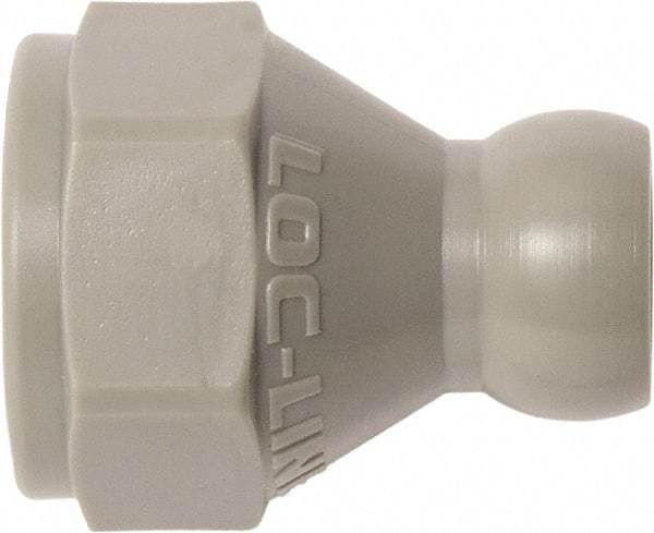 Loc-Line - 20 Piece, 1/4" Hose ID, Female to Male Coolant Hose SAE Flare Nut Adapter - 3/8" Pipe Thread, For Loc-Line Modular Hose Systems - USA Tool & Supply