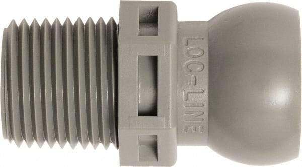 Loc-Line - 50 Piece, 3/8" Hose ID, Male to Female Coolant Hose Connector - 3/8" NPT, For Loc-Line Modular Hose Systems - USA Tool & Supply