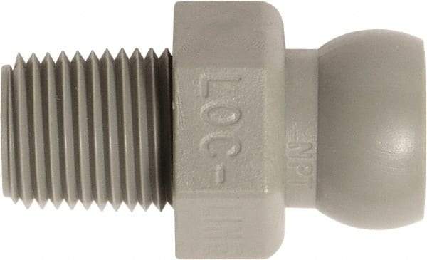 Loc-Line - 50 Piece, 1/8" Hose ID, Male to Female Coolant Hose Connector - 1/8" NPT, For Loc-Line Modular Hose Systems - USA Tool & Supply