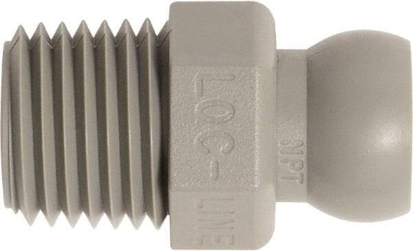 Loc-Line - 50 Piece, 1/4" Hose ID, Male to Female Coolant Hose Connector - 1/4" NPT, For Loc-Line Modular Hose Systems - USA Tool & Supply