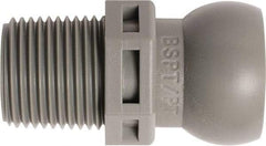 Loc-Line - 50 Piece, 3/8" Hose ID, Male to Female Coolant Hose Connector - 3/8" BSPT, For Loc-Line Modular Hose Systems - USA Tool & Supply