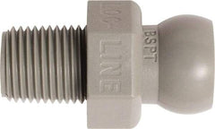 Loc-Line - 50 Piece, 1/8" Hose ID, Male to Female Coolant Hose Connector - 1/8" BSPT, For Loc-Line Modular Hose Systems - USA Tool & Supply