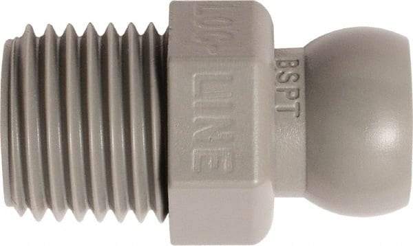Loc-Line - 50 Piece, 1/4" Hose ID, Male to Female Coolant Hose Connector - 1/4" BSPT, For Loc-Line Modular Hose Systems - USA Tool & Supply