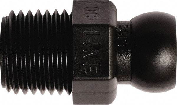 Loc-Line - 50 Piece, 1/4" Hose ID, Male to Female Coolant Hose Connector - 1/4" BSPT, For Loc-Line Modular Hose Systems - USA Tool & Supply