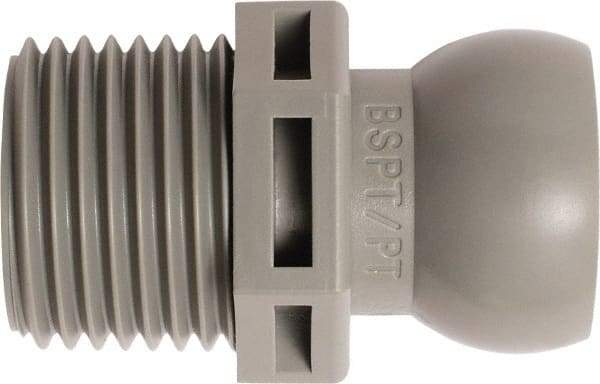 Loc-Line - 50 Piece, 1/2" Hose ID, Male to Female Coolant Hose Connector - 1/2" BSPT, For Loc-Line Modular Hose Systems - USA Tool & Supply