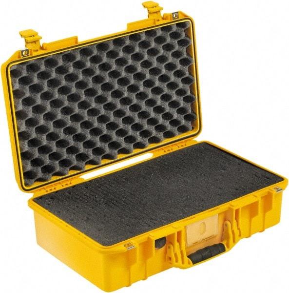 Pelican Products, Inc. - 13-31/32" Wide x 7-31/64" High, Aircase w/Foam - Yellow - USA Tool & Supply