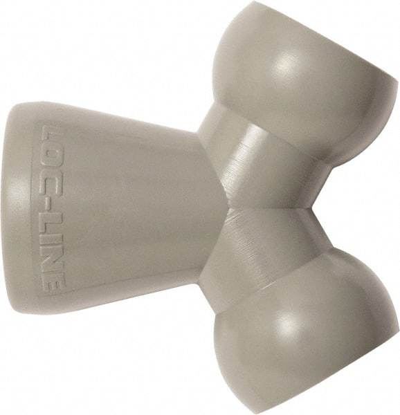 Loc-Line - 1/2" Hose Inside Diam, Coolant Hose Y-Fitting - For Use with Loc-Line Modular Hose System, 20 Pieces - USA Tool & Supply