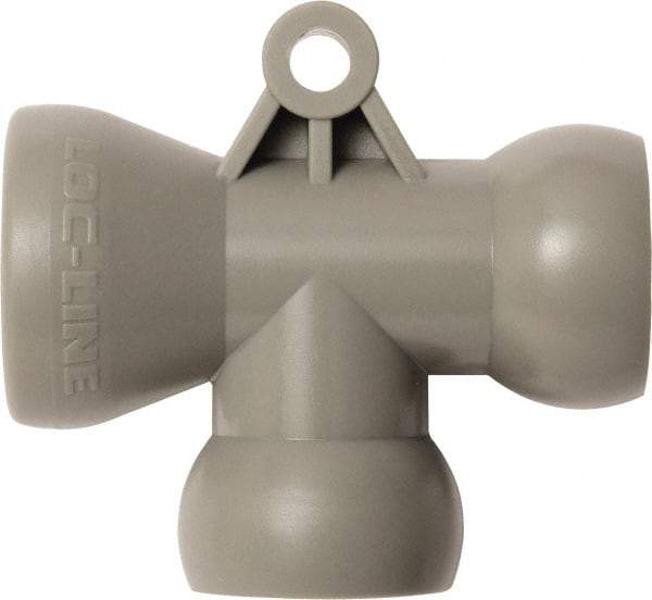 Loc-Line - 1/2" Hose Inside Diam, Coolant Hose T-Fitting - For Use with Loc-Line Modular Hose System, 20 Pieces - USA Tool & Supply