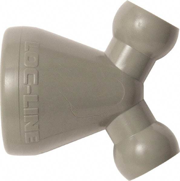 Loc-Line - 1/4" Hose Inside Diam, Coolant Hose Y-Reducer - For Use with Loc-Line Modular Hose System, 20 Pieces - USA Tool & Supply