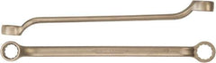 Ampco - 10mm x 11mm 12 Point Box Wrench - Double End, Aluminum Bronze, Plain Finish - USA Tool & Supply