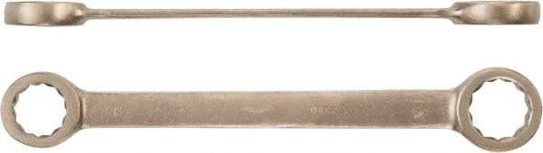 Ampco - 11/16" x 3/4" 12 Point Box Wrench - Double End, Aluminum Bronze, Plain Finish - USA Tool & Supply